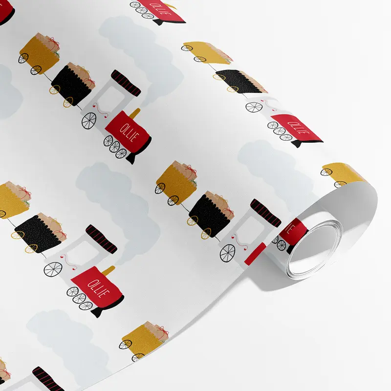Steam Train Personalised Wrap - Handmade Christmas Co